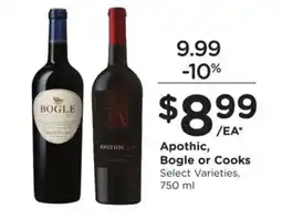 Kroger Apothic, Bogle or Cooks offer
