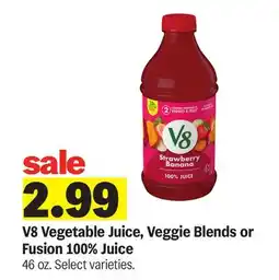 Meijer V8 Vegetable Juice, Veggie Blends or Fusion 100% Juice offer