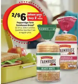 Meijer Pepperidge Farm Farmhouse Bread offer