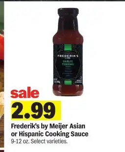 Meijer Frederik's by Meijer Asian or Hispanic Cooking Sauce offer