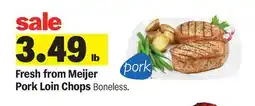 Meijer Fresh from Meijer Pork Loin Chops offer