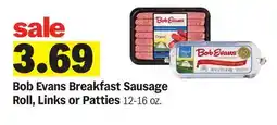 Meijer Bob Evans Breakfast Sausage Roll, Links or Patties offer