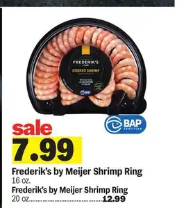 Meijer Frederik's by Meijer Shrimp Ring offer