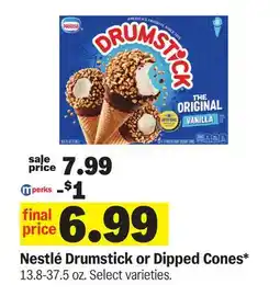 Meijer Nestlé Drumstick or Dipped Cones offer
