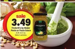 Meijer Frederik's by Meijer Pesto or Pasta Sauce offer