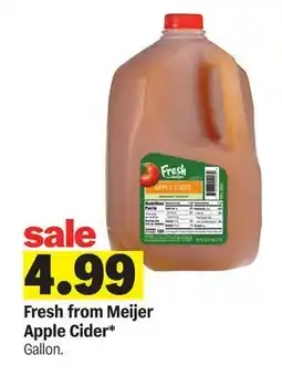 Meijer Fresh from Meijer Apple Cider offer