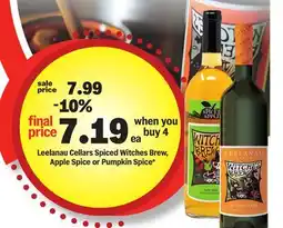 Meijer Leelanau Cellars Spiced Witches Brew, Apple Spice or Pumpkin Spice offer