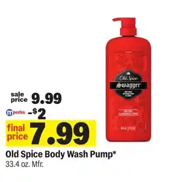 Meijer Old Spice Body Wash Pump offer