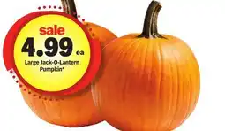 Meijer Large Jack-O-Lantern Pumpkin offer