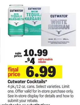 Meijer Cutwater Cocktails offer