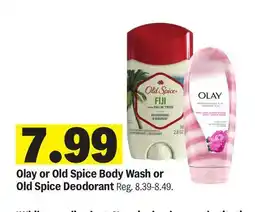 Meijer Olay or Old Spice Body Wash or Old Spice Deodorant offer