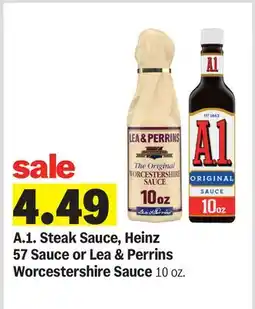 Meijer A. 1. Steak Sauce, Heinz 57 Sauce or Lea & Perrins Worcestershire Sauce offer