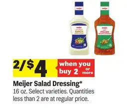 Meijer Meijer Salad Dressing offer