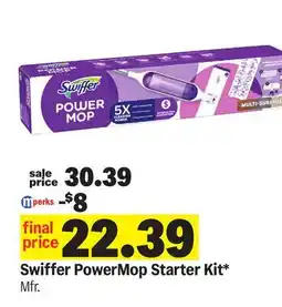 Meijer Swiffer PowerMop Starter Kit offer