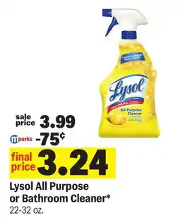 Meijer Lysol All Purpose or Bathroom Cleaner offer