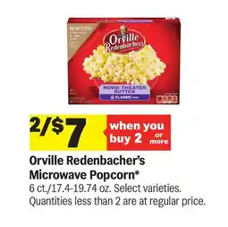 Meijer Orville Redenbacher's Microwave Popcorn offer