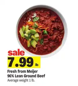 Meijer Meijer 96% Lean Ground Beef offer