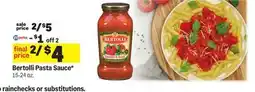Meijer Bertolli Pasta Sauce offer