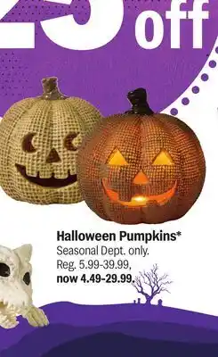 Meijer Halloween Pumpkins offer