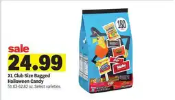 Meijer XL Club Size Bagged Halloween Candy offer