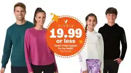 Meijer Select Vively Apparel for the Family offer