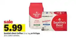 Meijer Seattle's Best Coffee 12 oz. bag or K-Cups 10 ct offer