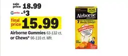 Meijer Airborne Gummies 63-132 ct. or Chews* 96-110 ct offer