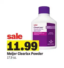 Meijer Meijer Clearlax Powder offer
