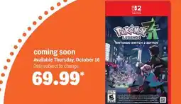 Meijer Pokemon Legends* NINTENDO SWITCH 2 EDITION offer