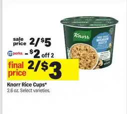 Meijer Knorr Rice Cups offer