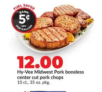Hy-Vee Hy-Vee Midwest Pork boneless center cut pork chops offer