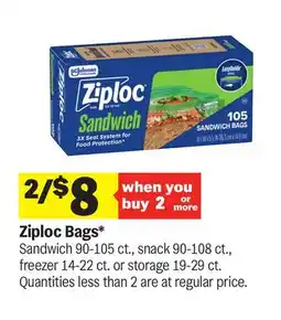 Meijer Ziploc Bags offer