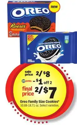 Meijer Oreo Family Size Cookies offer