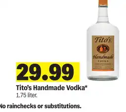 Meijer Tito's Handmade Vodka offer