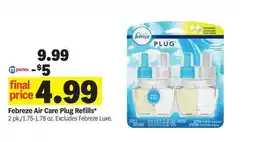 Meijer Febreze Air Care Plug Refills offer
