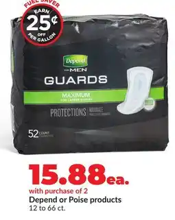 Hy-Vee Depend or Poise products offer