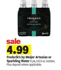 Meijer Frederik's by Meijer Artesian or Sparkling Water offer