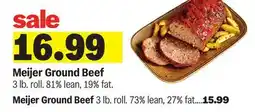 Meijer Meijer Ground Beef offer