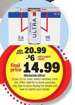 Meijer Michelob Ultra offer
