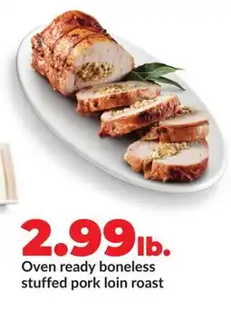 Hy-Vee Oven ready Boneless Stuffed Pork Loin Roast offer