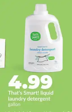 Hy-Vee That's Smart! liquid laundry detergent offer
