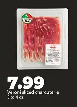 Hy-Vee Veroni sliced charcuterie offer