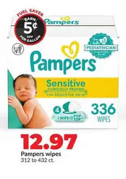 Hy-Vee Pampers wipes offer