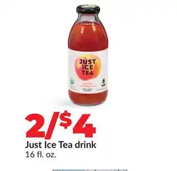 Hy-Vee Just Ice Tea drink offer