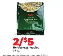 Hy-Vee Hy-Vee egg noodles offer