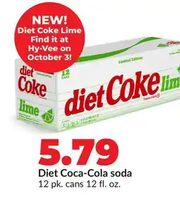 Hy-Vee Diet Coca-Cola soda offer