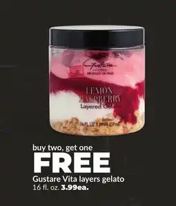 Hy-Vee Gustare Vita layers gelato offer