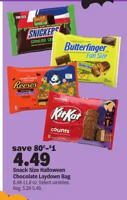 Meijer Snack Size Halloween Chocolate Laydown Bag offer