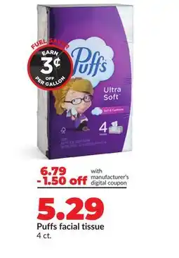 Hy-Vee Puffs facial tissue offer