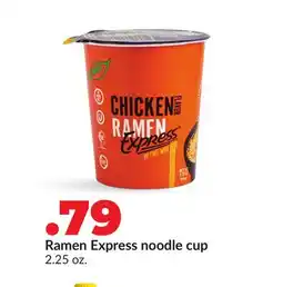 Hy-Vee Ramen Express noodle cup offer
